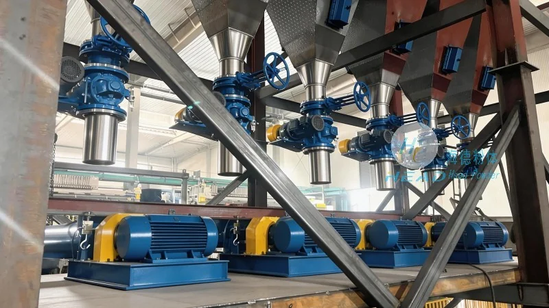 合成纖維物料輸送線的運行過程和工作原理
