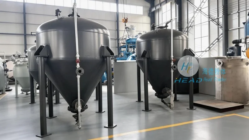 间歇式仓泵/仓式泵/气力输送仓泵厂家怎么选?海德粉体主要特点介绍